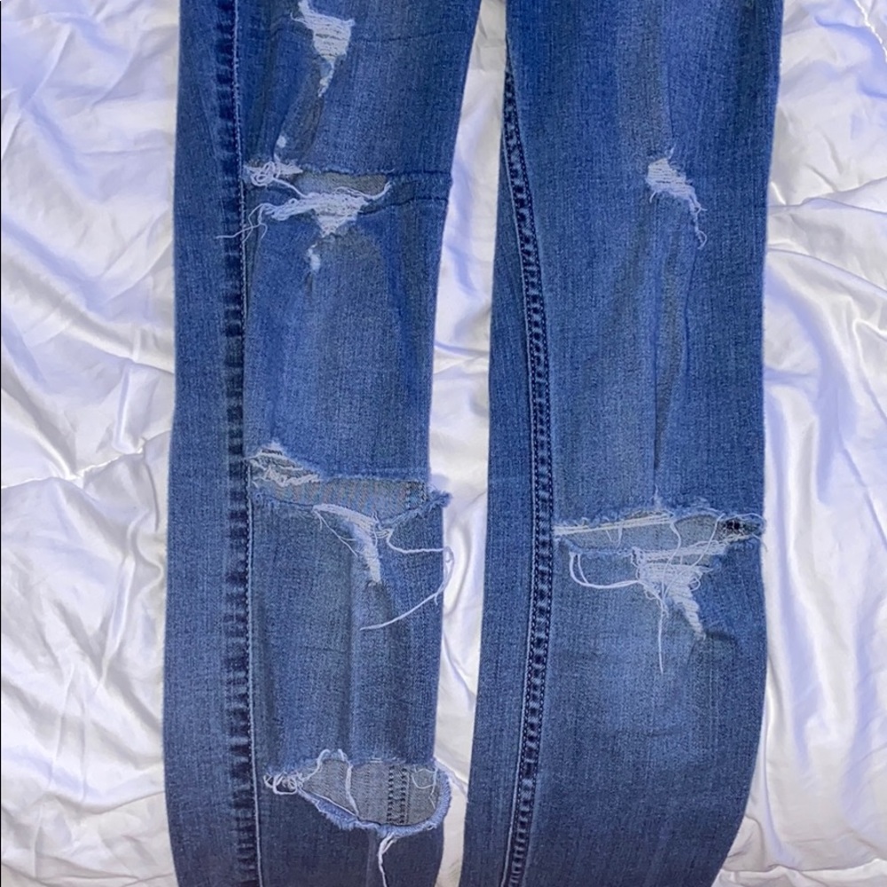 Blue Ripped Jeans - Picture 2 of 4